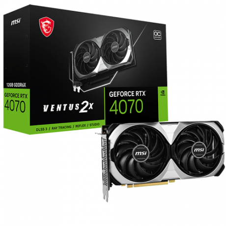 MSI GEFORCE RTX 4070 VENTUS 2X 12G OC GDDR6X HDMI MP 192BIT